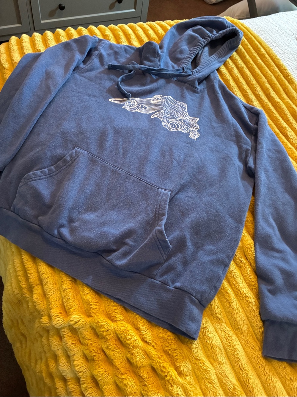 Three Sisters Studio, "Lake Superior", L, hooded Sweatshirt